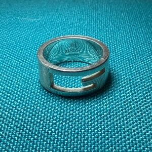 Authentic Gucci G Sterling Silver Ring